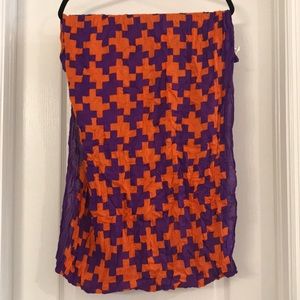 Purple and Orange Infinity Scarf